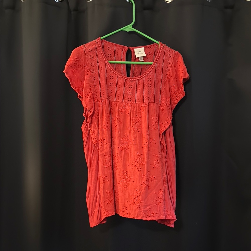 Women's Knox Rose Salmon Colored Top